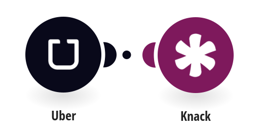 Vytvoření záznamu v Knacku o nové jízdě v Uberu