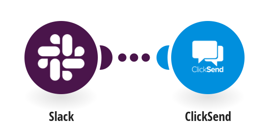 Send ClickSend SMS messages for new Slack messages