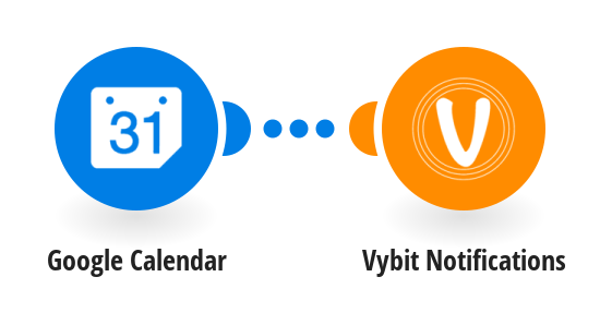 Send a Vybit notification for an updated Google Calendar event containing a specific phrase