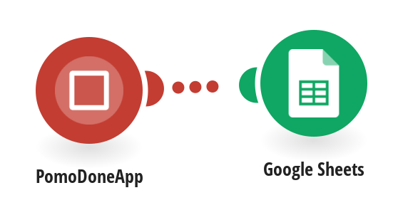 Add new rows to a Google Sheets spreadsheet when PomoDoneApp timers stop