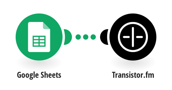 Add new Transistor.fm subscribers from new rows in a Google Sheets spreadsheet