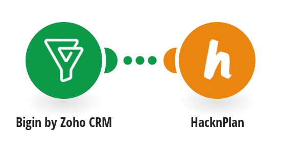 Add users to projects in HacknPlan for new Bigin by Zoho CRM contacts