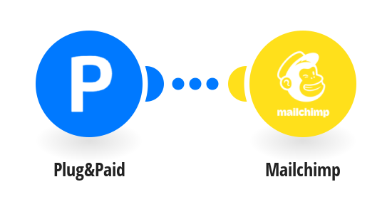 Create/update subscribers in MailChimp from new one time sales in Plug&Paid
