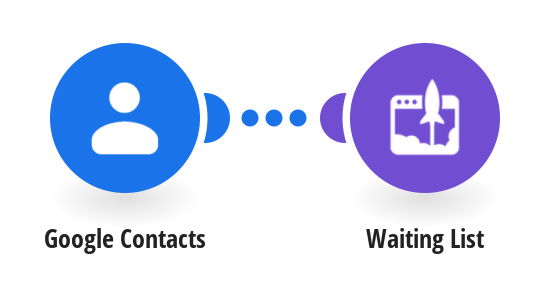 Register a new Google Contacts to Waiting List as a new users
