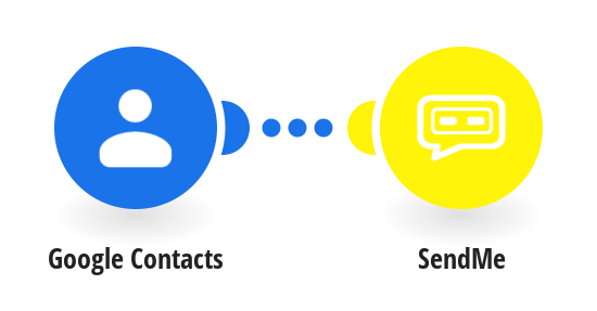 Add a new Google Contacts to SendMe