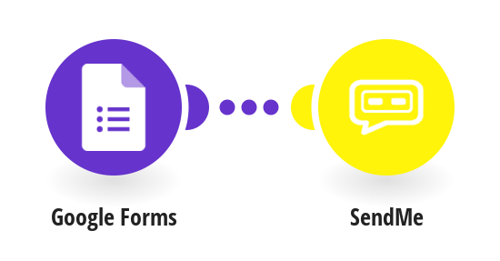 Send SendMe messages from new Google Forms responses