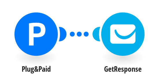 Create contacts in GetResponse from new one time sales in Plug&Paid