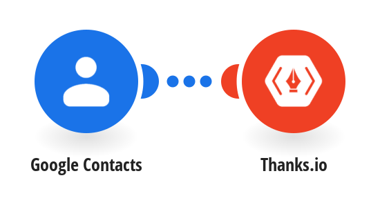 Add new Google Contacts as a recipients to a Thanks.io mailing list
