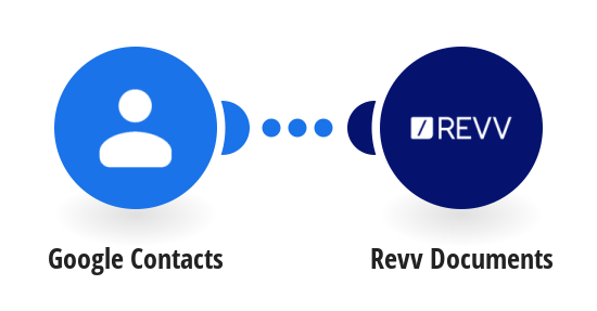 Add a new Google Contacts to Revv Documents