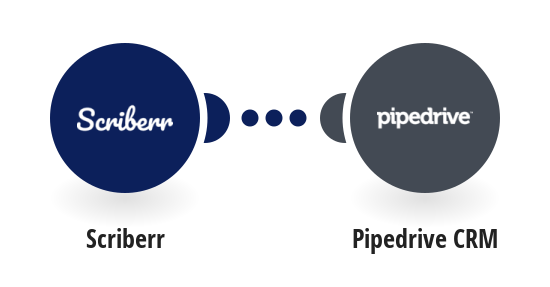 Create Pipedrive CRM people from Scriberr people