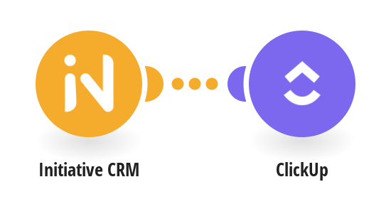 Create ClickUp tasks from new Initiative CRM contacts
