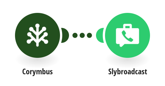 Send Slybroadcast campaigns with audio files for new Corymbus contacts