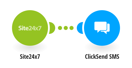 Send ClickSend SMSes for new Site24x7 alerts