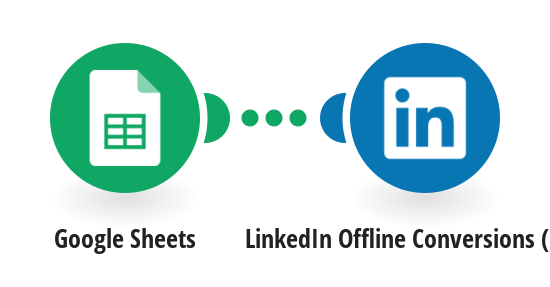 Upload a new LinkedIn Offline Conversion from a new row in a Google Sheets spreadsheet